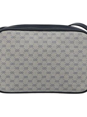Gucci Vintage Micro GG Supreme Navy Crossbody Bag
